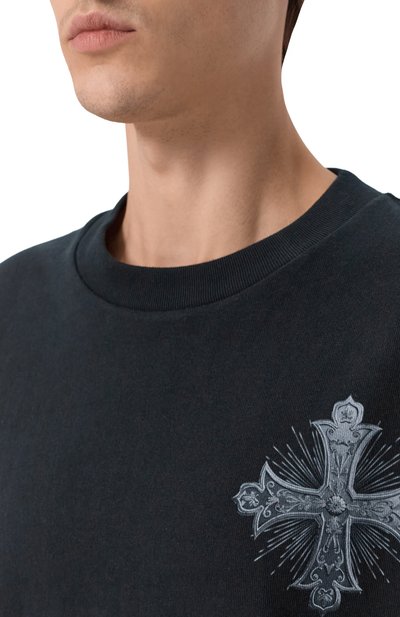 Хлопковая футболка KSUBI черного цвета по цене 18600 руб., арт. MSP26TE036, фото 5 Хлопковая футболка KSUBI, арт. MSP26TE036, фото 5