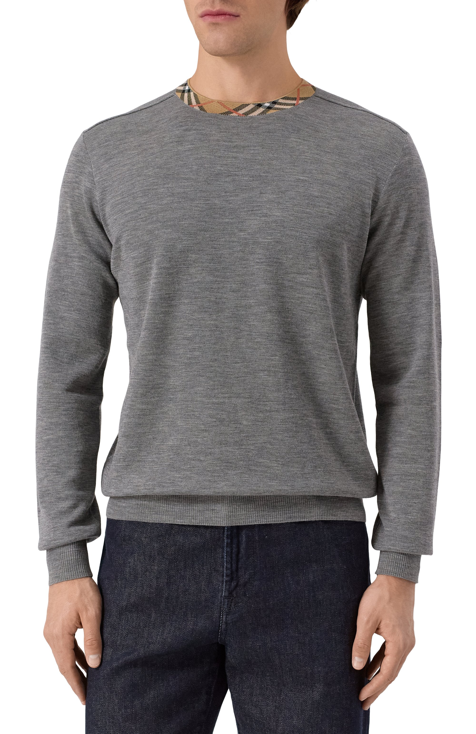 Шерстяной джемпер BURBERRY, арт. 8112147, фото 3