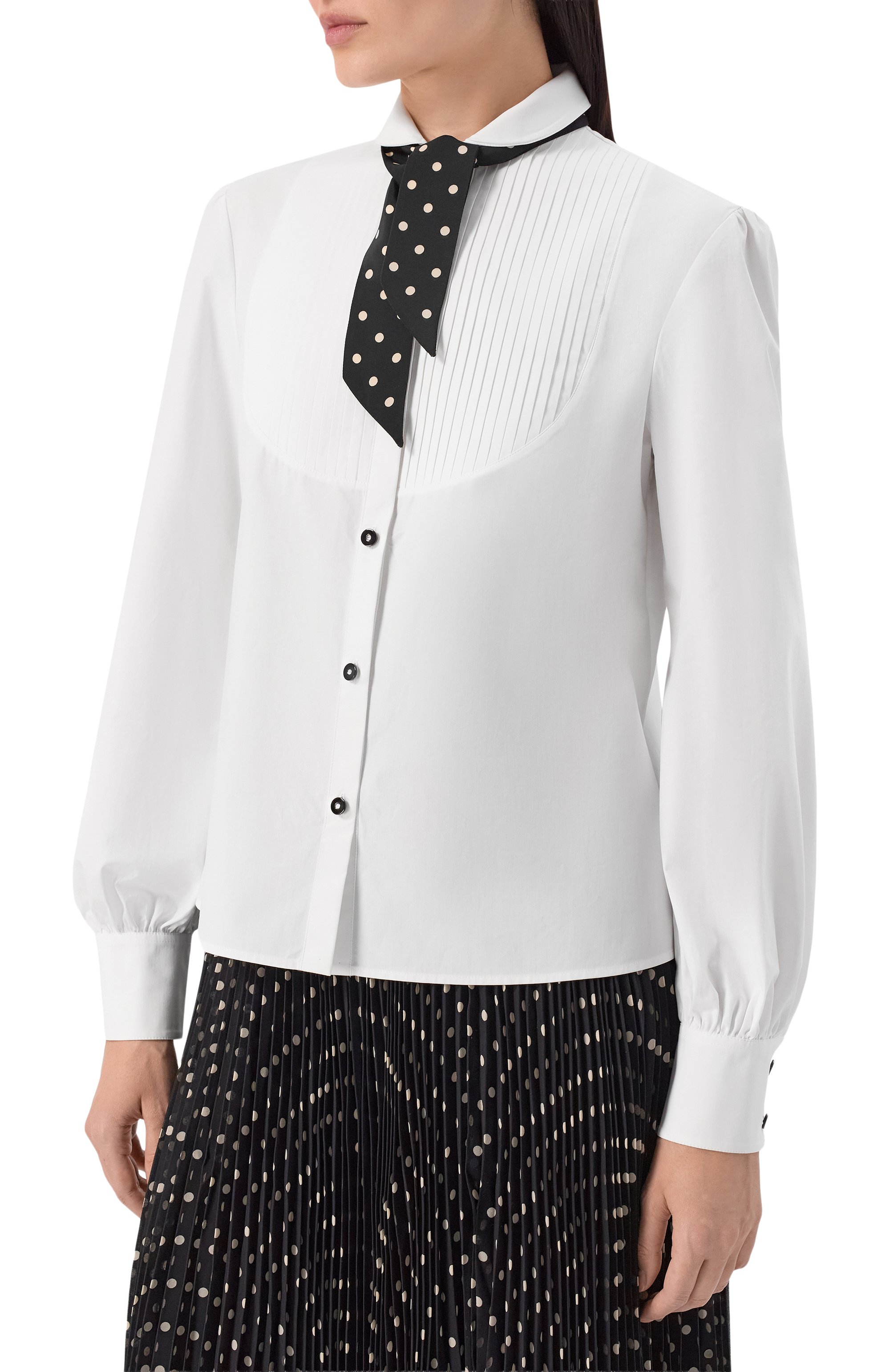 Хлопковая рубашка VALENTINO белого цвета по цене 214500 руб., арт. 8B3AB865/5A6, фото 3 Хлопковая рубашка VALENTINO, арт. 8B3AB865/5A6, фото 3