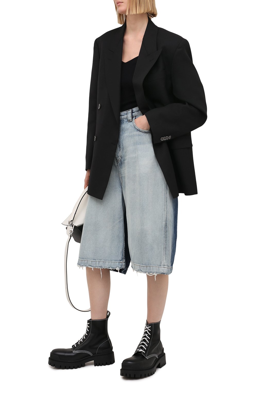 Кожаные ботинки 20 мм strike BALENCIAGA, арт. 590974/WA964, фото 2