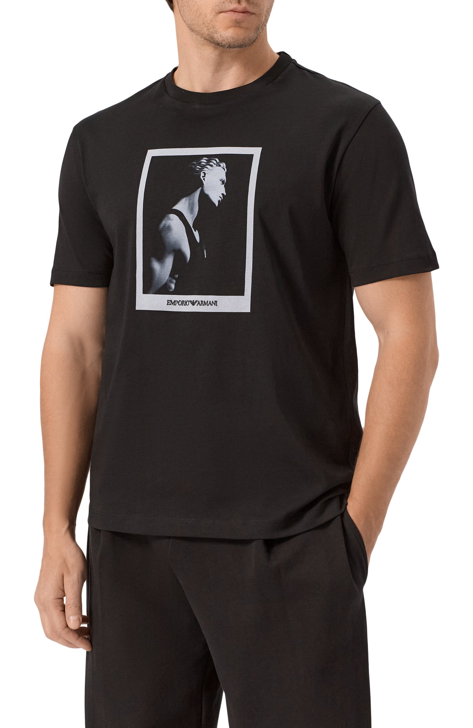 Хлопковая футболка EMPORIO ARMANI, арт. EM006931/AF23082, фото 3