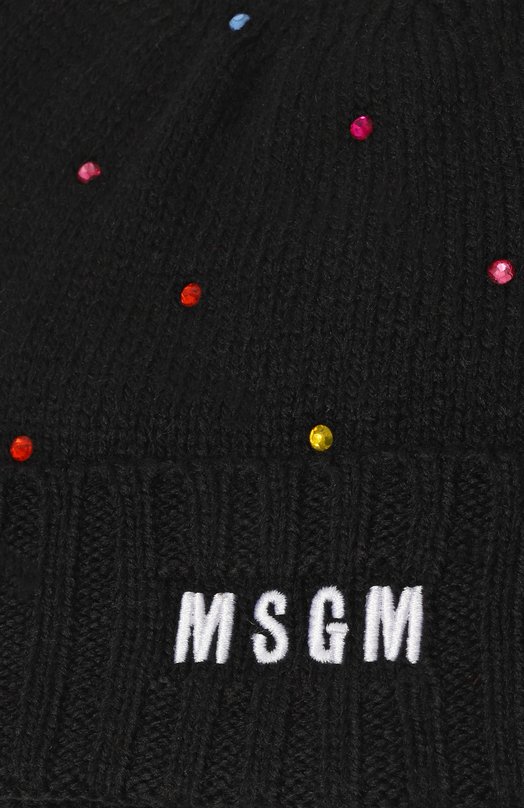 Шапка MSGM kids Чёрный, фото 3