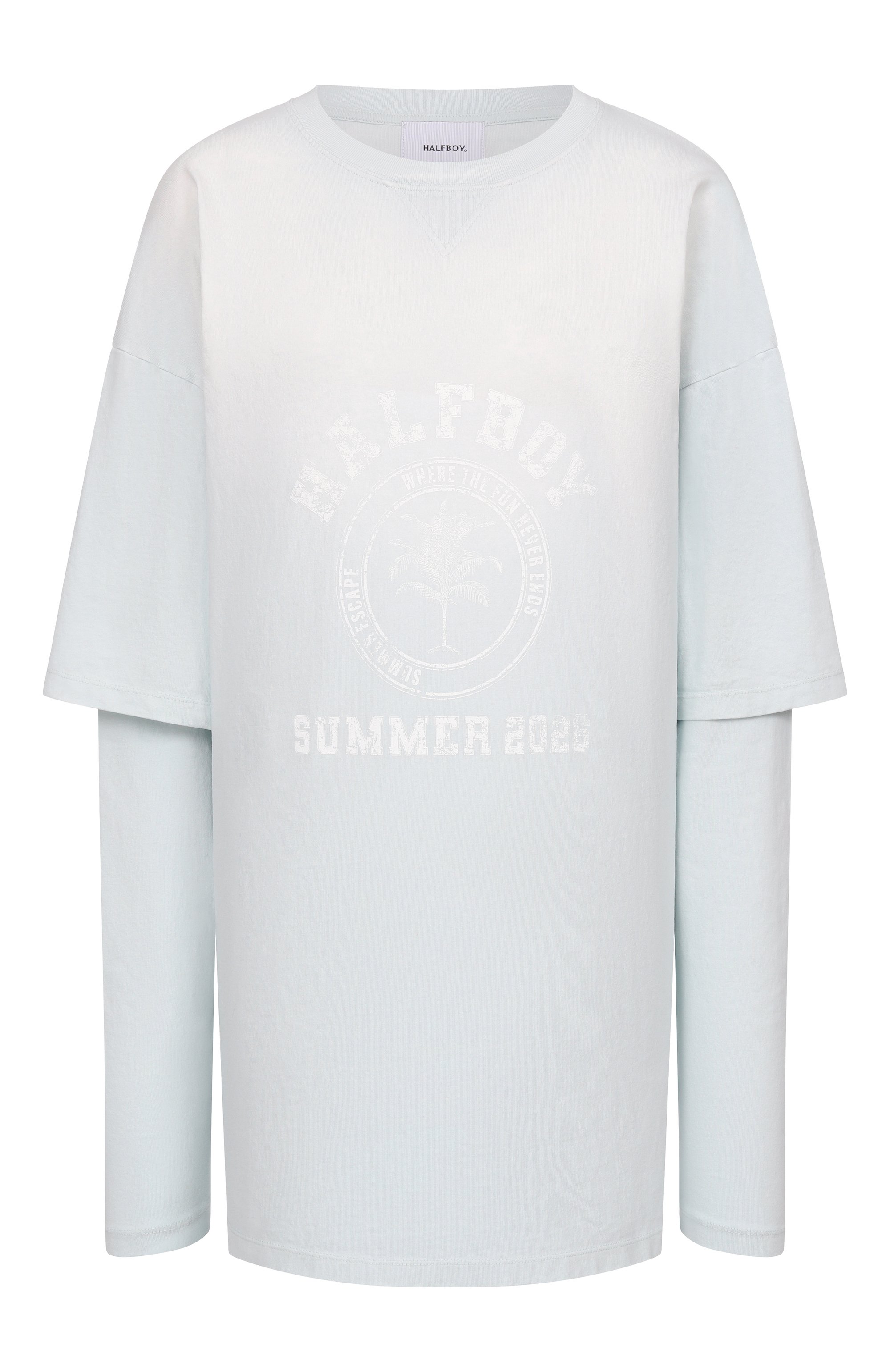 Хлопковый лонгслив HALFBOY, арт. HS261WD001 JS003/VINTAGE DRESS, фото 1