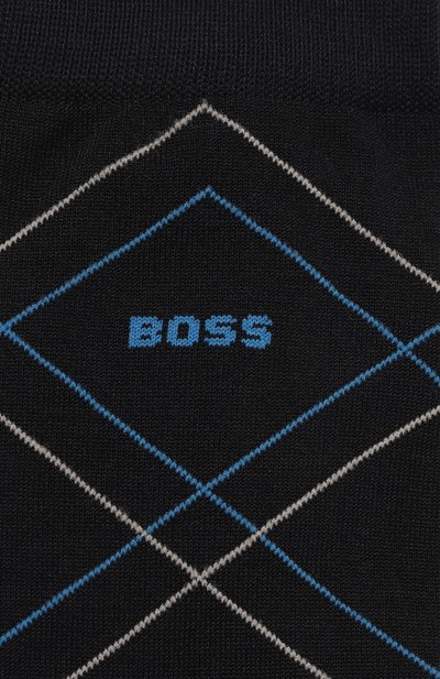 Комплект из двух пар носков BOSS темно-синего цвета по цене 1900 руб., арт. 50483983, фото 2 Комплект из двух пар носков BOSS, арт. 50483983, фото 2