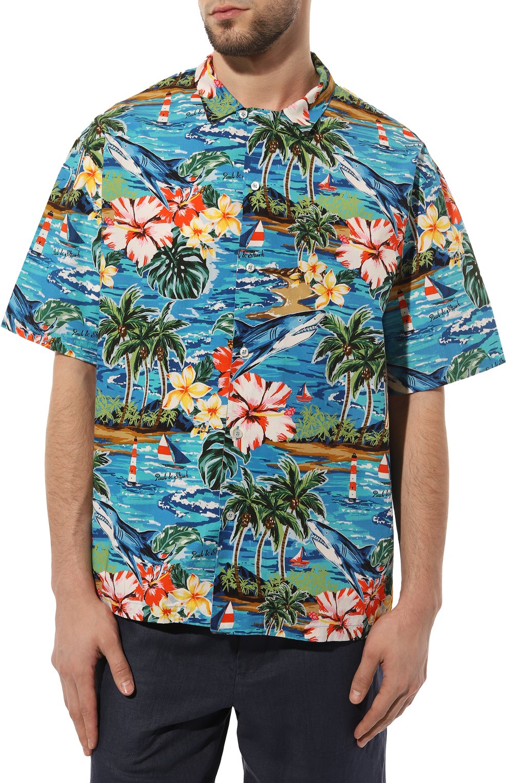 Хлопковая рубашка PAUL&SHARK, арт. 23413235, фото 3