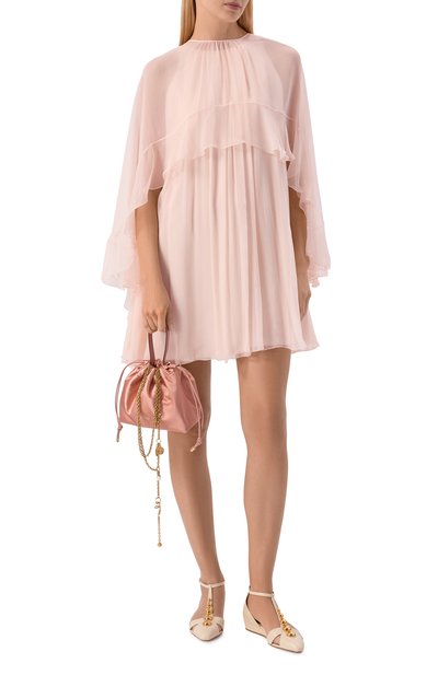 Сумка chloé icons mini CHLOÉ розового цвета по цене 170000 руб., арт. CH26UP789R88, фото 3 Сумка chloé icons mini CHLOÉ, арт. CH26UP789R88, фото 3