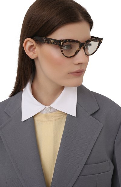 Оправа FENDI коричневого цвета по цене 23950 руб., арт. 0443 2VM, фото 2 Оправа FENDI, арт. 0443 2VM, фото 2
