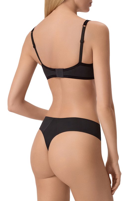 Хлопковый бюстгальтер-бралетт Wolford 4W1020 Чёрный  4W1020 Фото 3