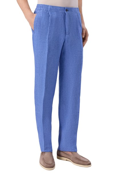 Льняной костюм KITON голубого цвета по цене 995000 руб., арт. UA81K0644G, фото 4 Льняной костюм KITON, арт. UA81K0644G, фото 4