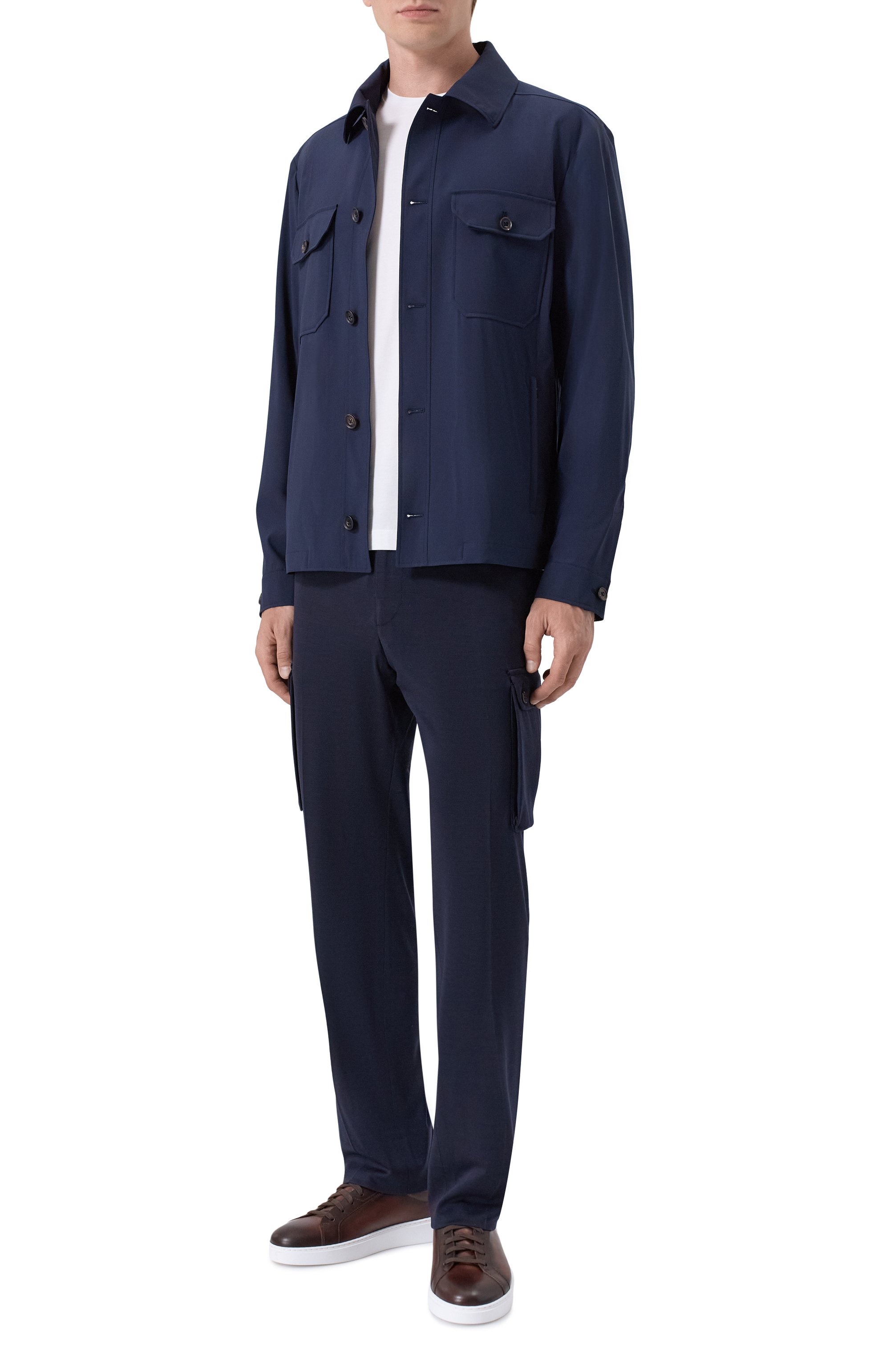 Шерстяные брюки-карго CORNELIANI, арт. 274L14/2718803, фото 2