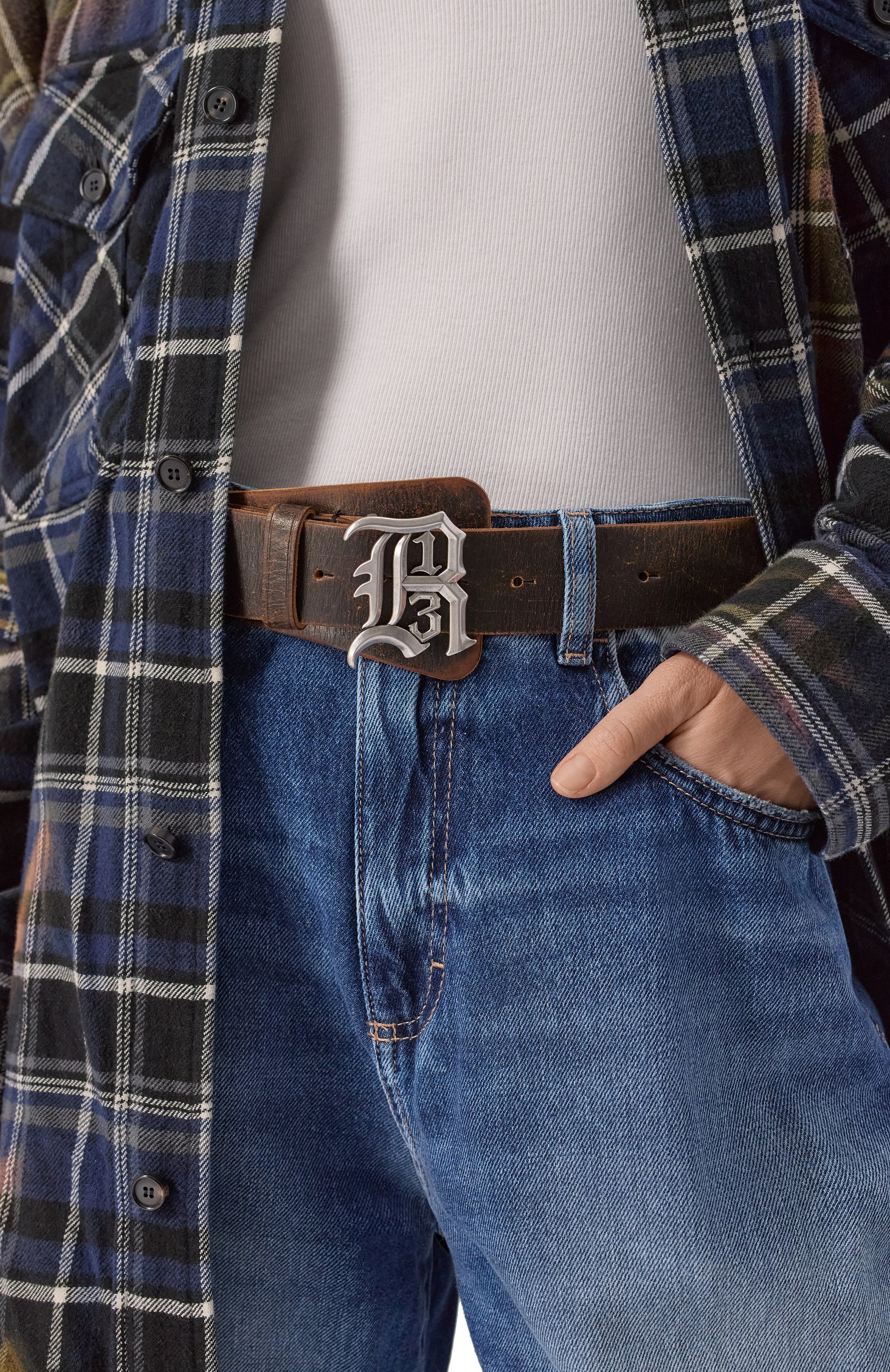 Кожаный ремень R13, арт. R13WA055-A009, фото 2