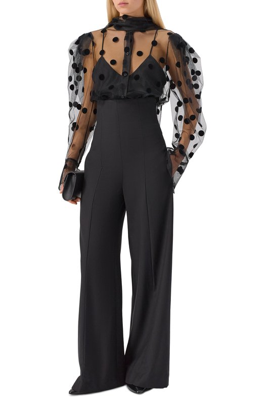 Шерстяные брюки Nina Ricci 25ACPA007/WV0324 Чёрный  25ACPA007/WV0324 Фото 2
