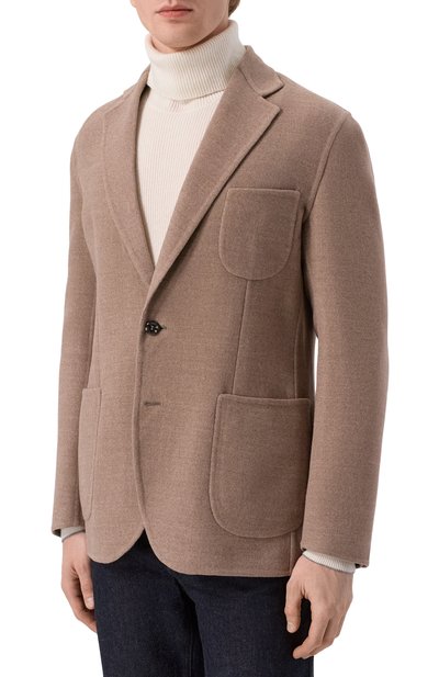 Шерстяной пиджак STEFANO RICCI бежевого цвета по цене 396000 руб., арт. M1RSDB23T0/W0001P, фото 3 Шерстяной пиджак STEFANO RICCI, арт. M1RSDB23T0/W0001P, фото 3