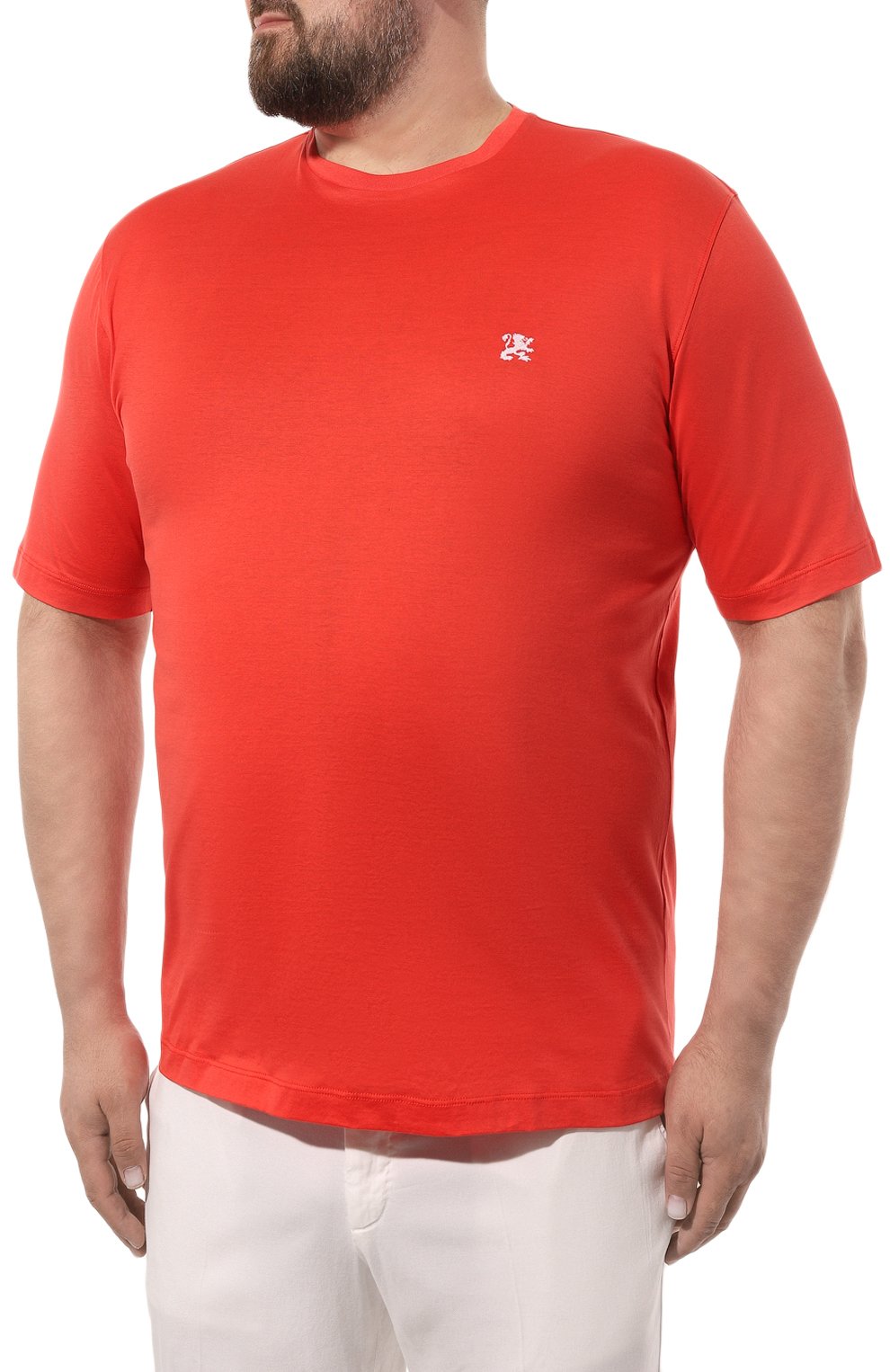 Хлопковая футболка ZILLI, арт. MBZ-NT510-MICR1/MC01/62-64, фото 3