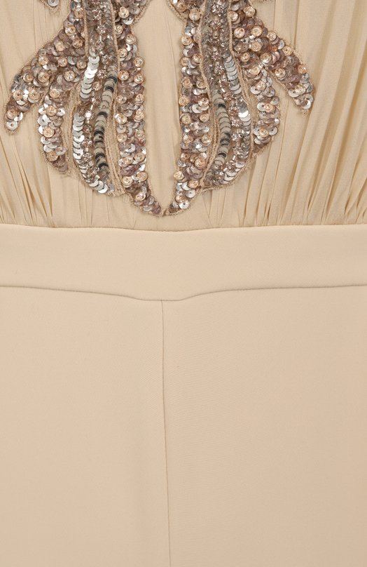 Шелковый комбинезон Zuhair Murad RJS25033/CRCA016 Бежевый  RJS25033/CRCA016 Фото 6
