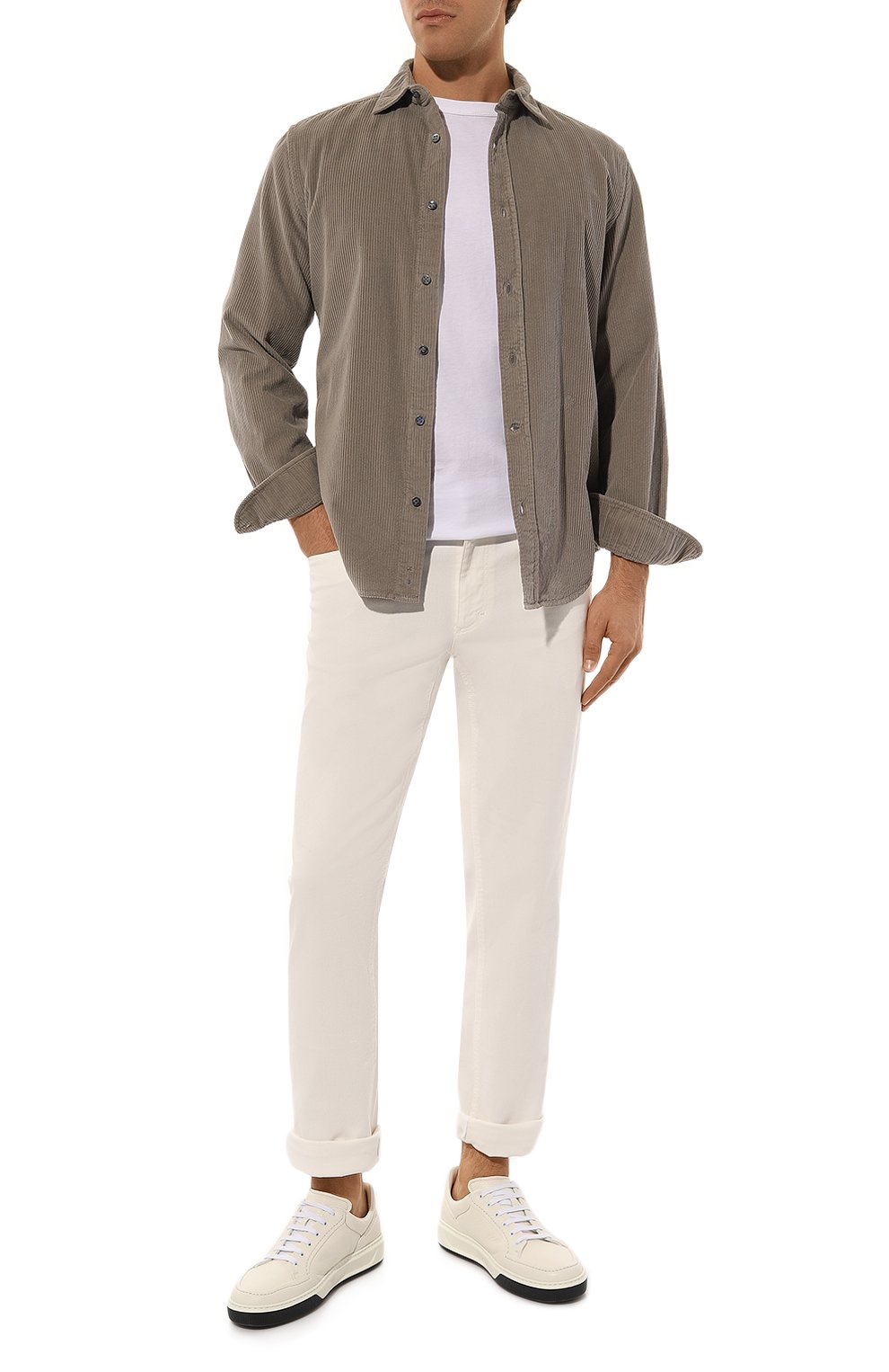 Вельветовая рубашка JACOB COHEN коричневого цвета по цене 42300 руб., арт. U C 011 05 T 689A/B75, фото 2 Вельветовая рубашка JACOB COHEN, арт. U C 011 05 T 689A/B75, фото 2