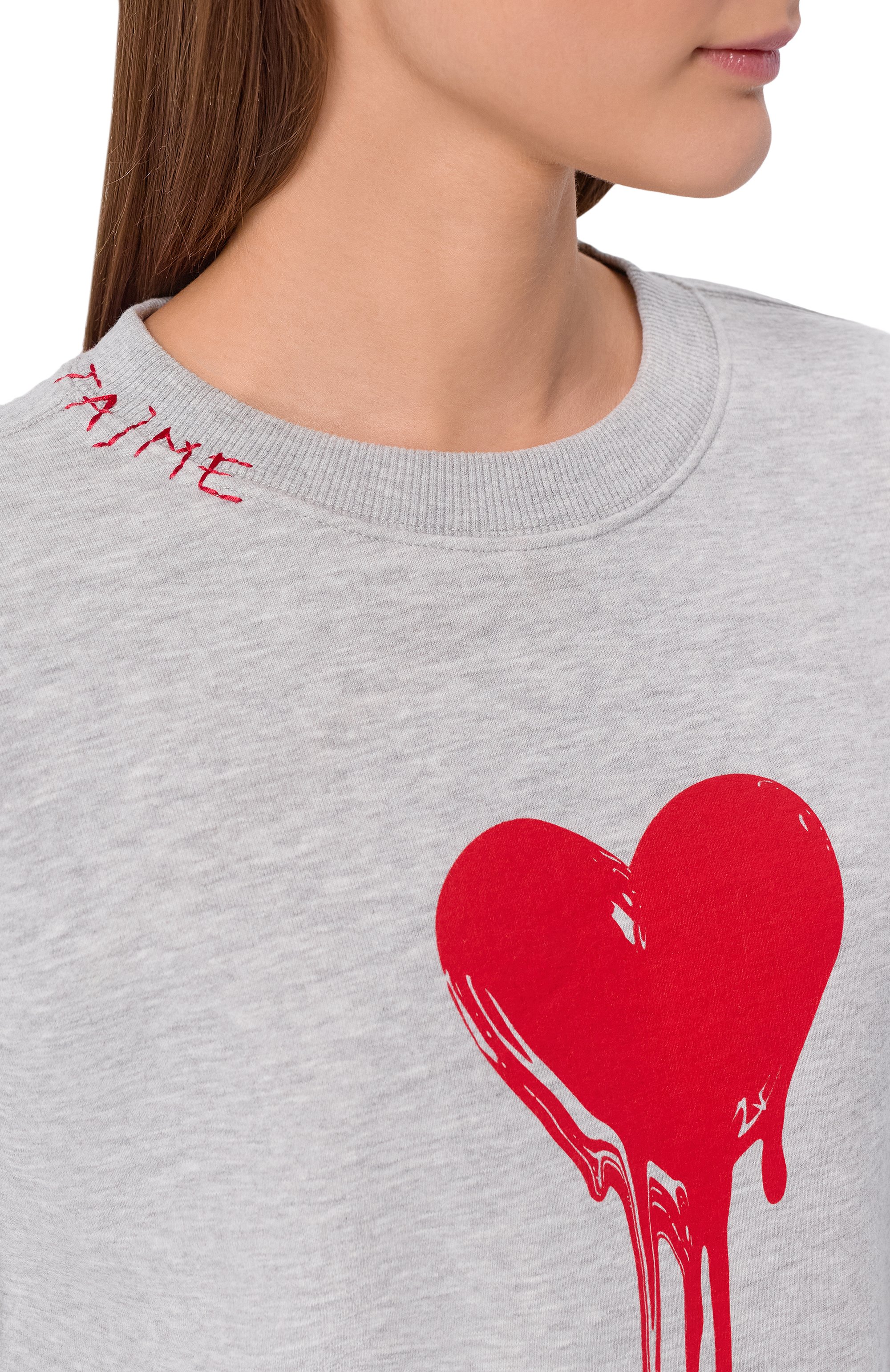 Хлопковый свитшот ZADIG AND VOLTAIRE, арт. JWSS00576, фото 5