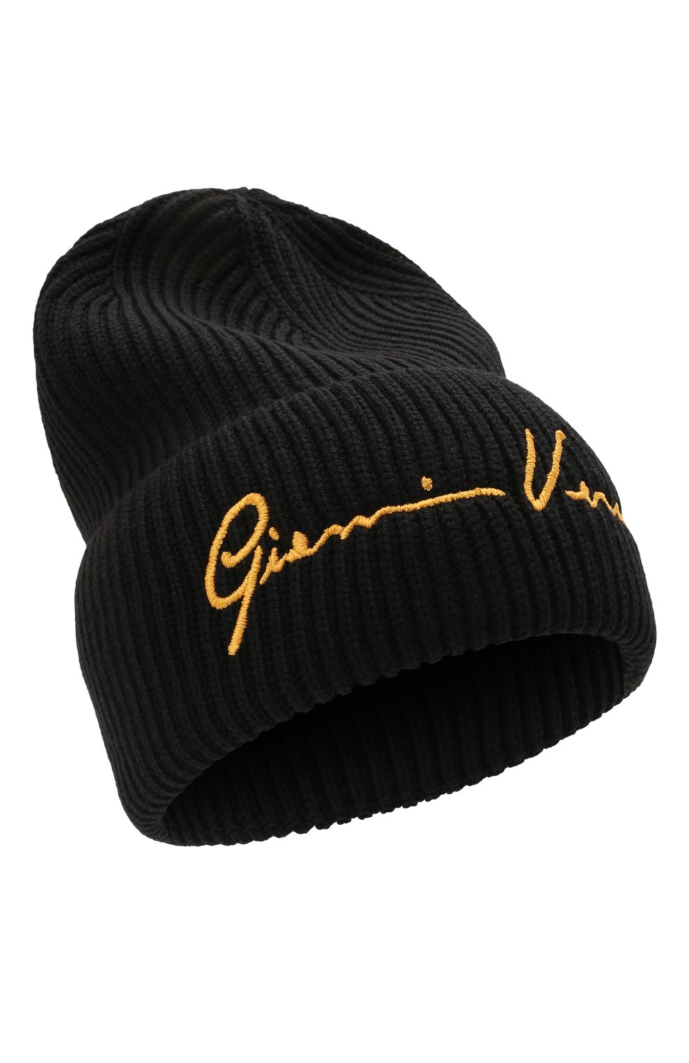 Шерстяная шапка VERSACE черного цвета по цене 45750 руб., арт. ICAP002/A233463, фото 1 Шерстяная шапка VERSACE, арт. ICAP002/A233463, фото 1
