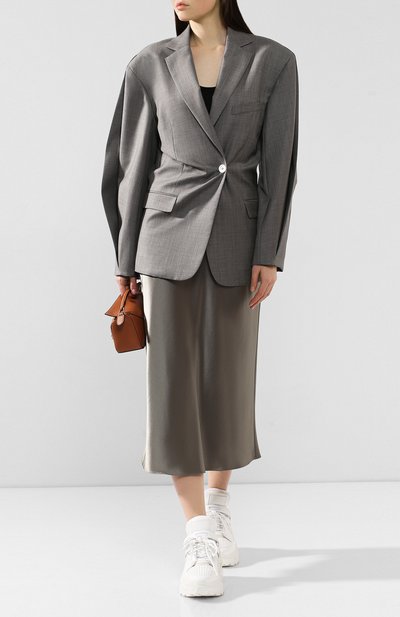 Шерстяной жакет ACNE STUDIOS серого цвета по цене 74900 руб., арт. AH0057, фото 2 Шерстяной жакет ACNE STUDIOS, арт. AH0057, фото 2