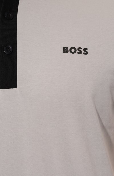 Хлопковое поло BOSS GREEN, арт. 50533272, фото 5