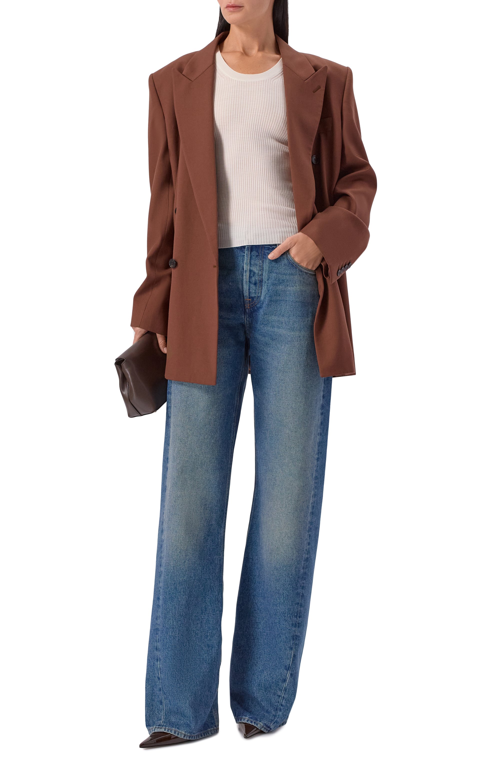 Шерстяная майка PETAR PETROV кремового цвета по цене 26050 руб., арт. F24K27, фото 2 Шерстяная майка PETAR PETROV, арт. F24K27, фото 2