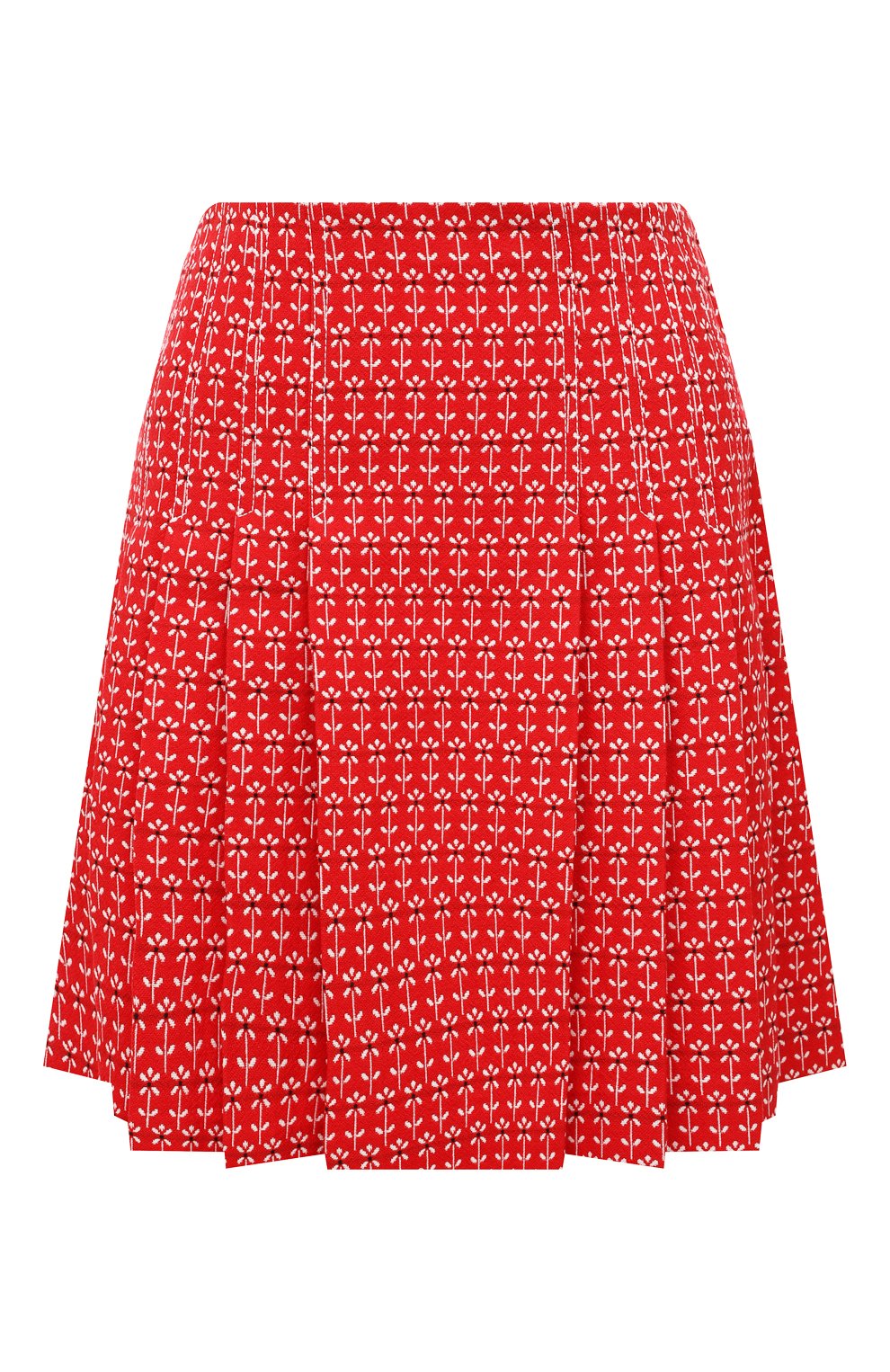 Юбка из хлопка и шерсти GUCCI красного цвета по цене 141120 руб., арт. 633220 ZAFBK, фото 1 Юбка из хлопка и шерсти GUCCI, арт. 633220 ZAFBK, фото 1