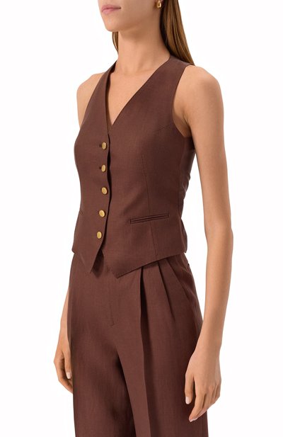 Льняной жилет TAGLIATORE 0205, арт. GISELLE/340021, фото 3