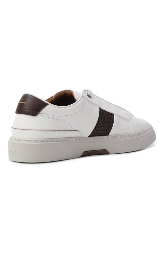 Кожаные кеды Gary BOSS 50555667 Белый  50555667 Фото 4