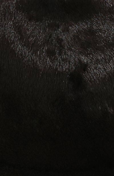 Шапка-ушанка с отделкой из меха норки VICTORIA KUSENKOVA темно-коричневого цвета по цене 94600 руб., арт. 330200004126, фото 3 Шапка-ушанка с отделкой из меха норки VICTORIA KUSENKOVA, арт. 330200004126, фото 3