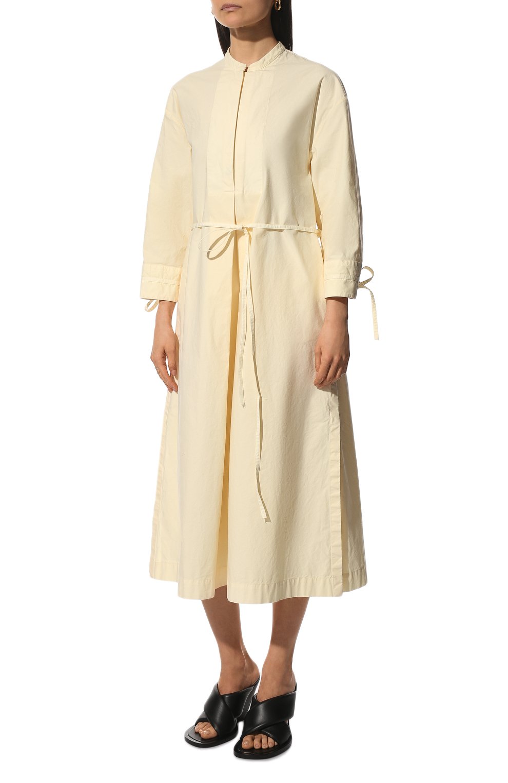 Хлопковое платье JIL SANDER, арт. JPPU500405-WU243100A, фото 3