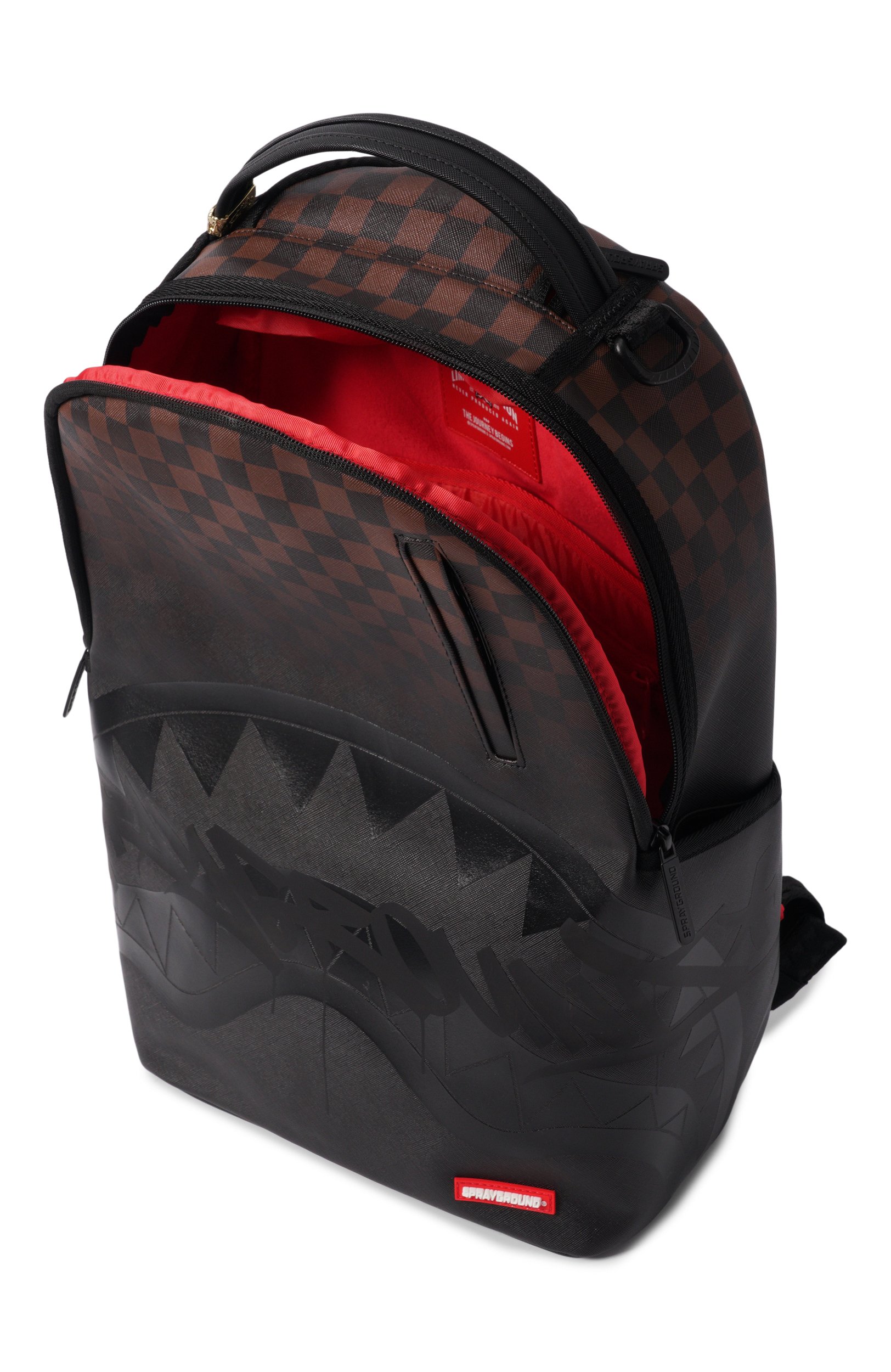 Рюкзак SPRAYGROUND, арт. 910B8702NSZ/BR0WN CHECK GH0ST DRIP BACKPACK, фото 3