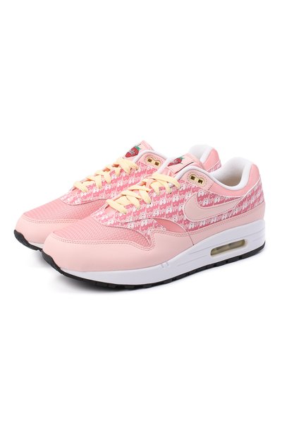 Кроссовки air max 1 premium strawberry lemonade NIKELAB розового цвета по цене 10450 руб., арт. CJ0609-600, фото 1 Кроссовки air max 1 premium strawberry lemonade NIKELAB, арт. CJ0609-600, фото 1