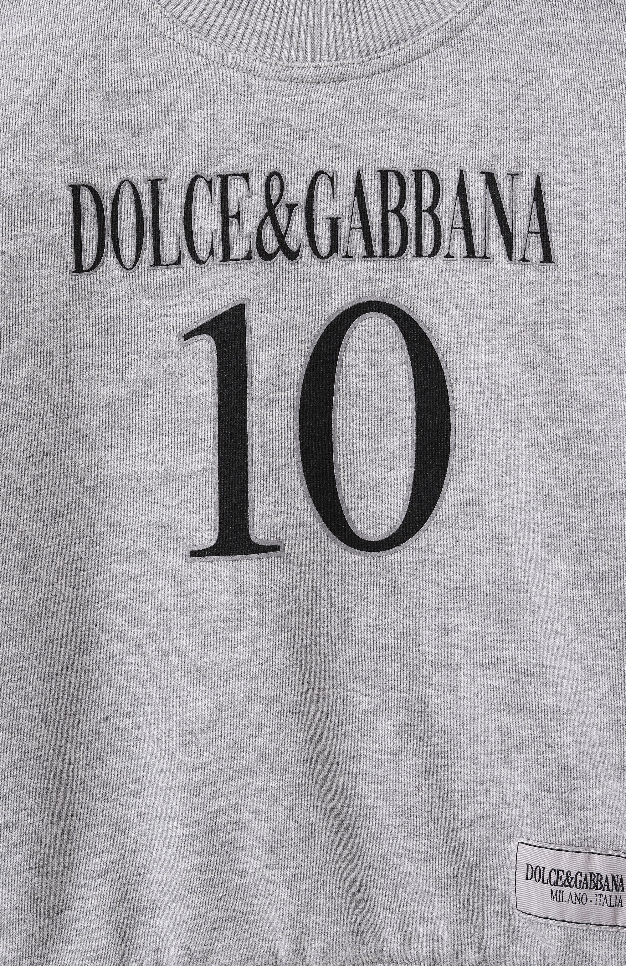 Хлопковый свитшот DOLCE & GABBANA, арт. L4JWKT/G704W/2-6, фото 3