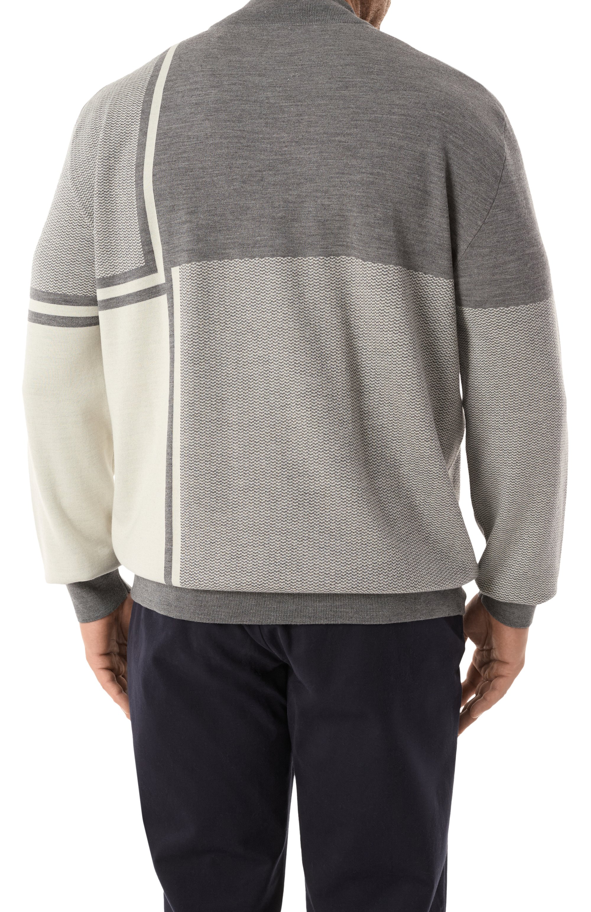 Кардиган из шерсти и шелка ZILLI, арт. JSS003M0240VZDTB0/62, фото 4