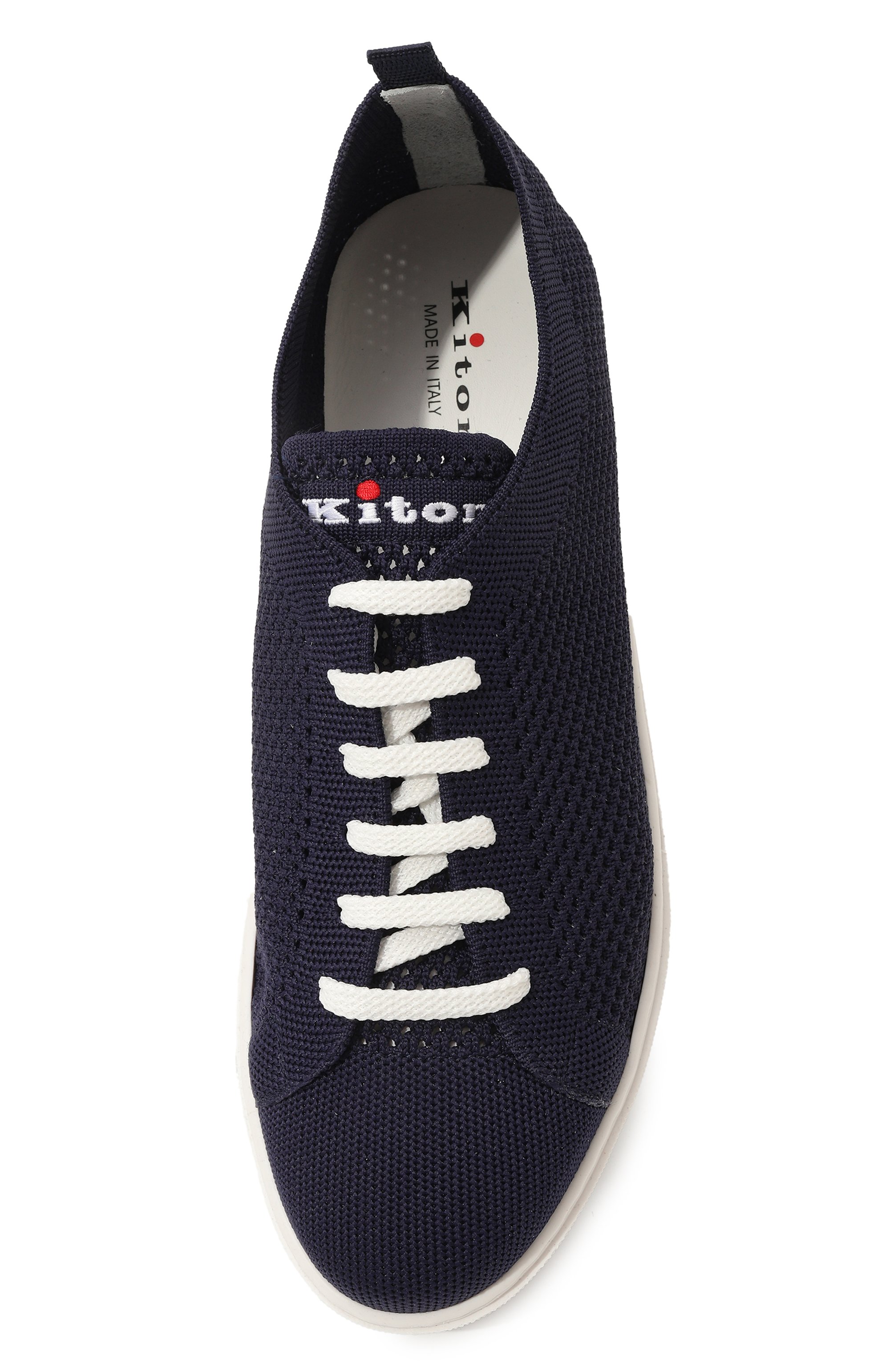 Текстильные кеды KITON темно-синего цвета по цене 89950 руб., арт. USSA119N01065, фото 6 Текстильные кеды KITON, арт. USSA119N01065, фото 6