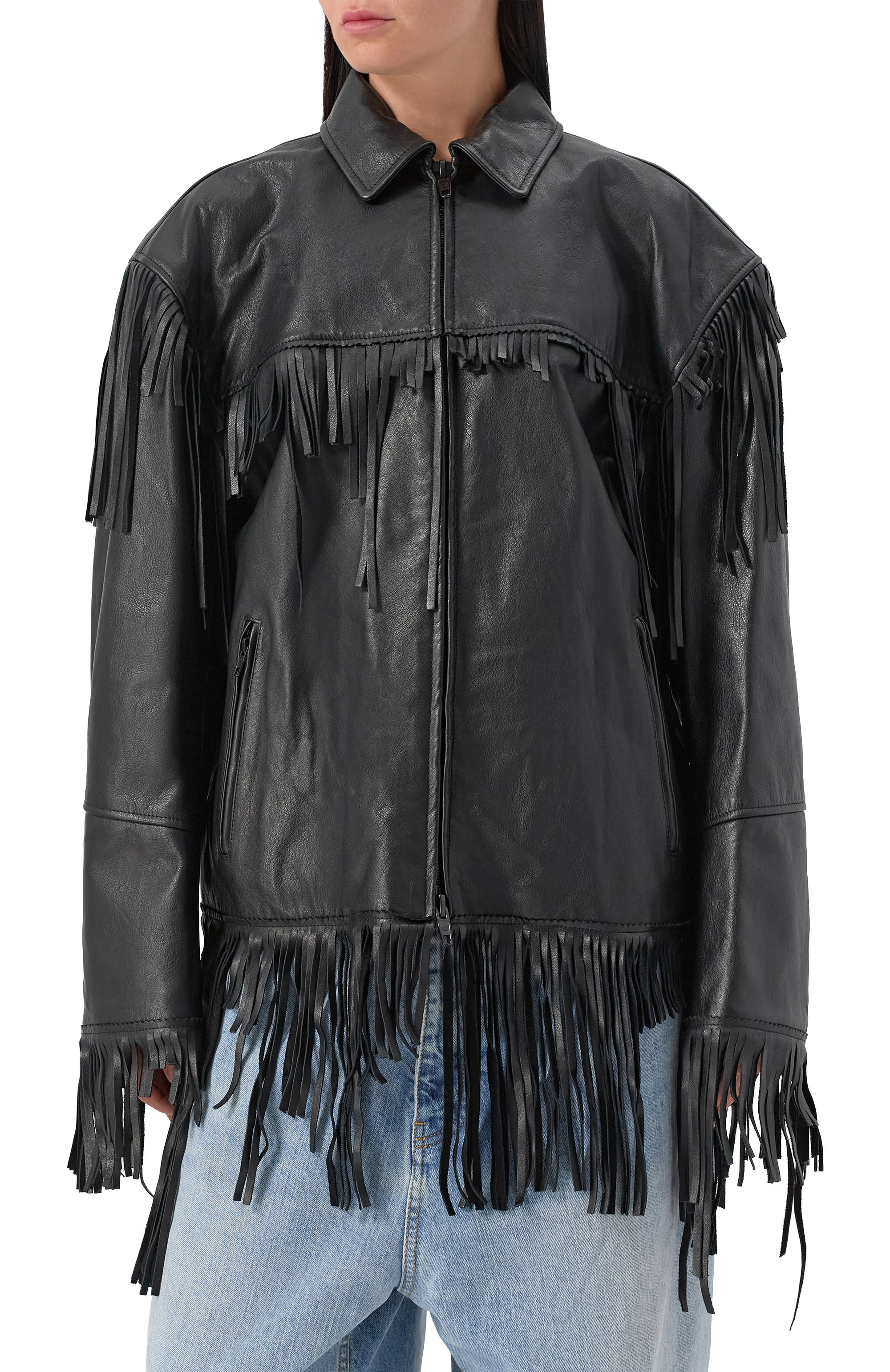 Кожаная куртка BALENCIAGA, арт. 835922/TRS01, фото 3