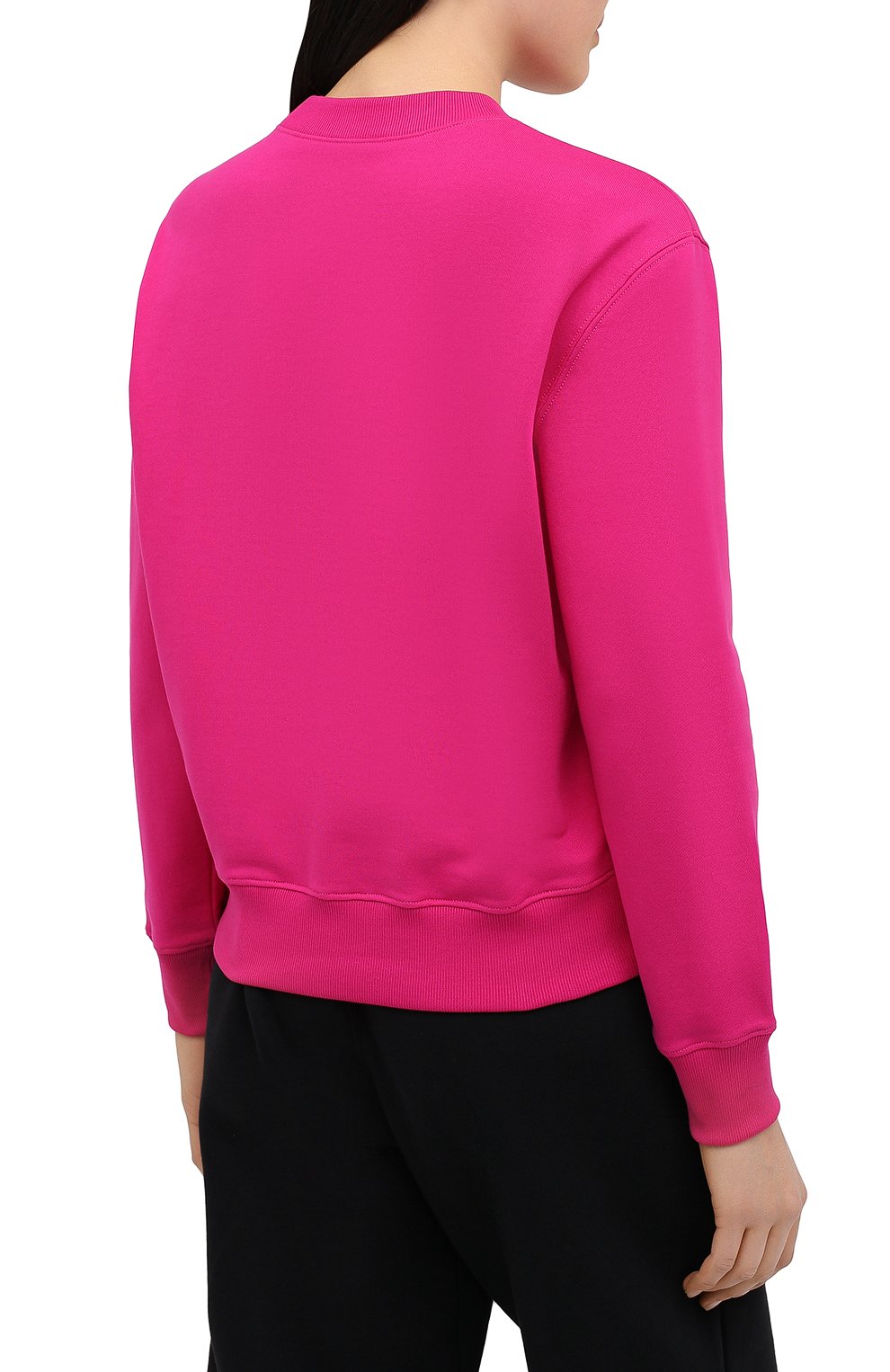 Хлопковый свитшот VERSACE фуксия цвета по цене 74150 руб., арт. A87516/A231242, фото 4 Хлопковый свитшот VERSACE, арт. A87516/A231242, фото 4