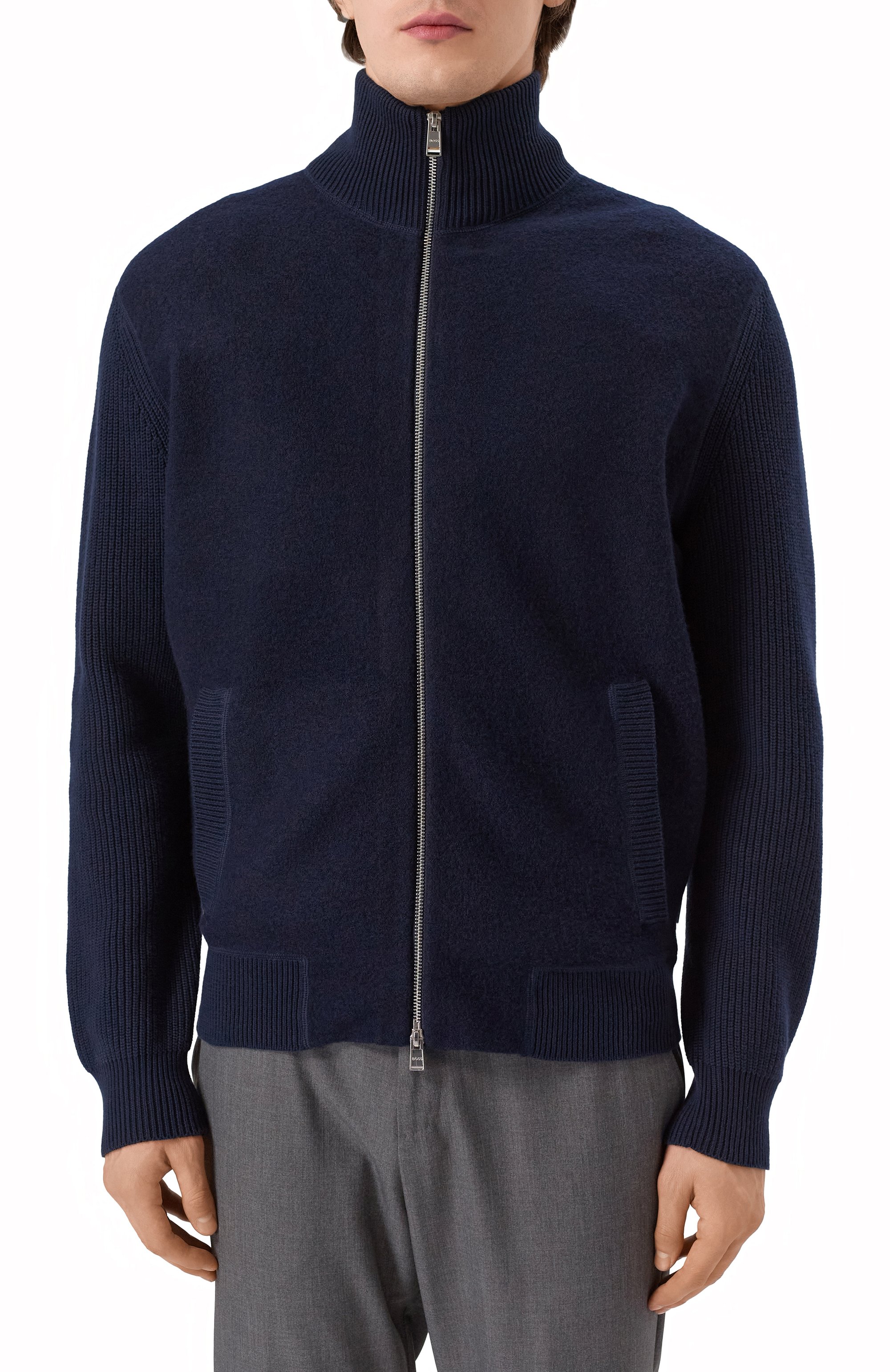 Кардиган из хлопка и шерсти BOSS, арт. 50526839, фото 3