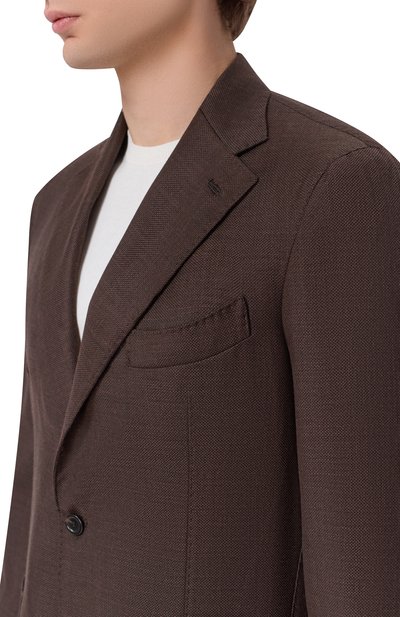 Шерстяной пиджак ANDREA CAMPAGNA, арт. SALINA C0N SPALLINA BASSA/T26123, фото 5