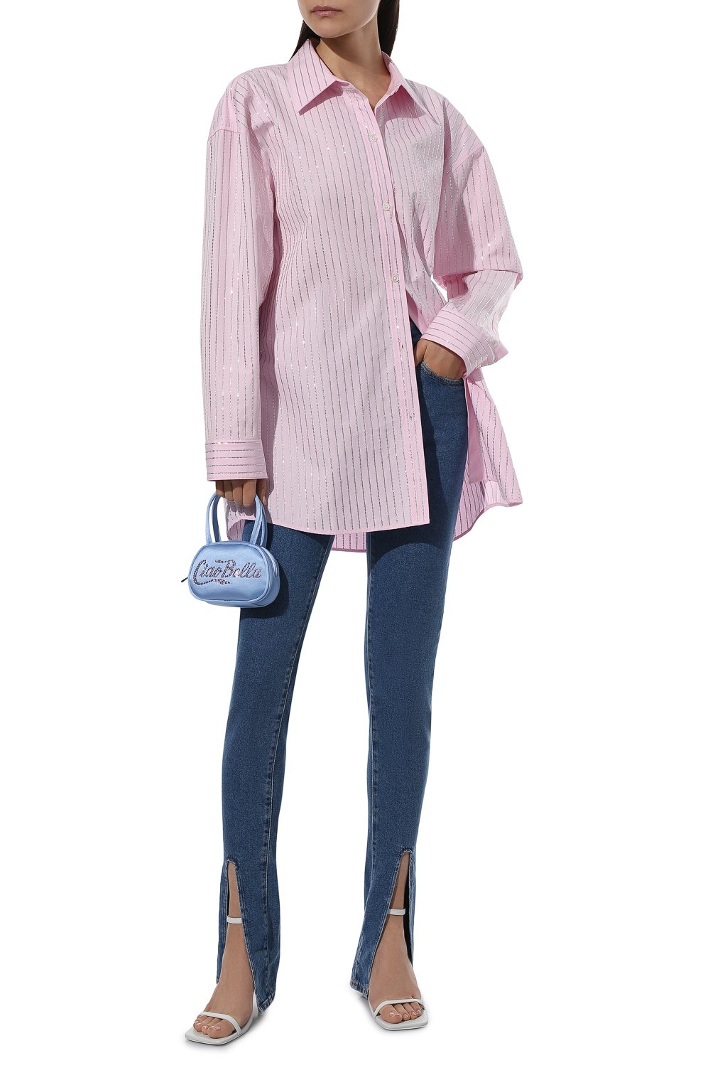 Хлопковая рубашка ALEXANDER WANG, арт. 1WC2211421, фото 2