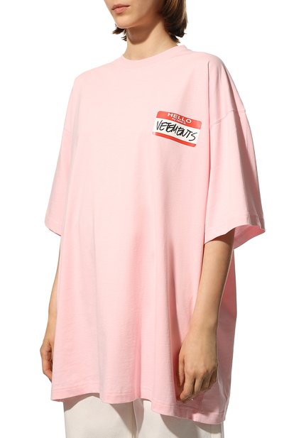 Хлопковая футболка VETEMENTS, арт. UE52TR140P 1602/W, фото 3