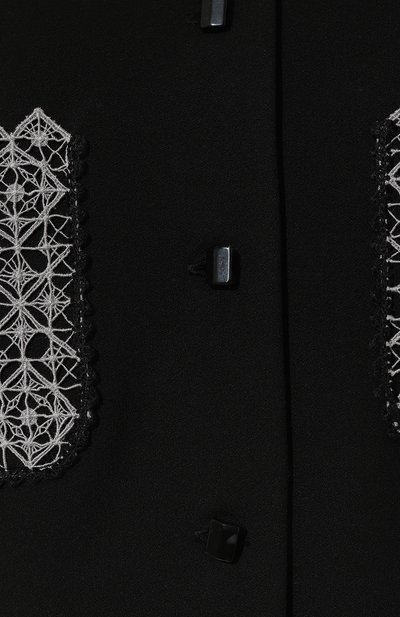 Блузка ALEXANDRA GEORGIEVA BY KRESTETSKAYA STROCHKA черного цвета по цене 78000 руб., арт. PV2-020ch23, фото 5 Блузка ALEXANDRA GEORGIEVA BY KRESTETSKAYA STROCHKA, арт. PV2-020ch23, фото 5