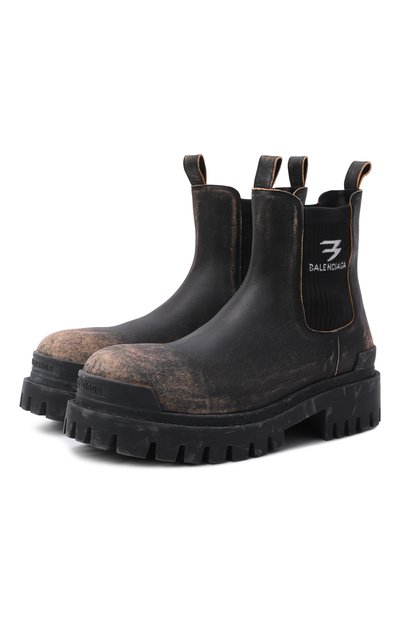 Мужские кожаные челси strike BALENCIAGA, арт. 854082/WB228