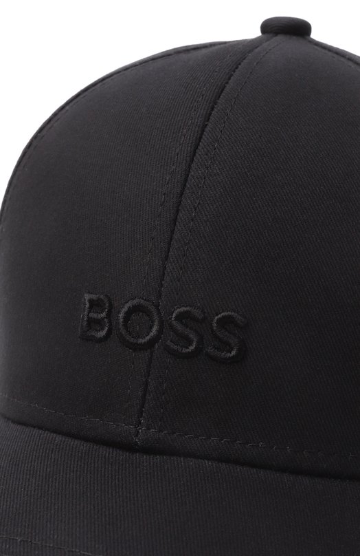 Хлопковая бейсболка BOSS 50519889 Чёрный  50519889 Фото 4