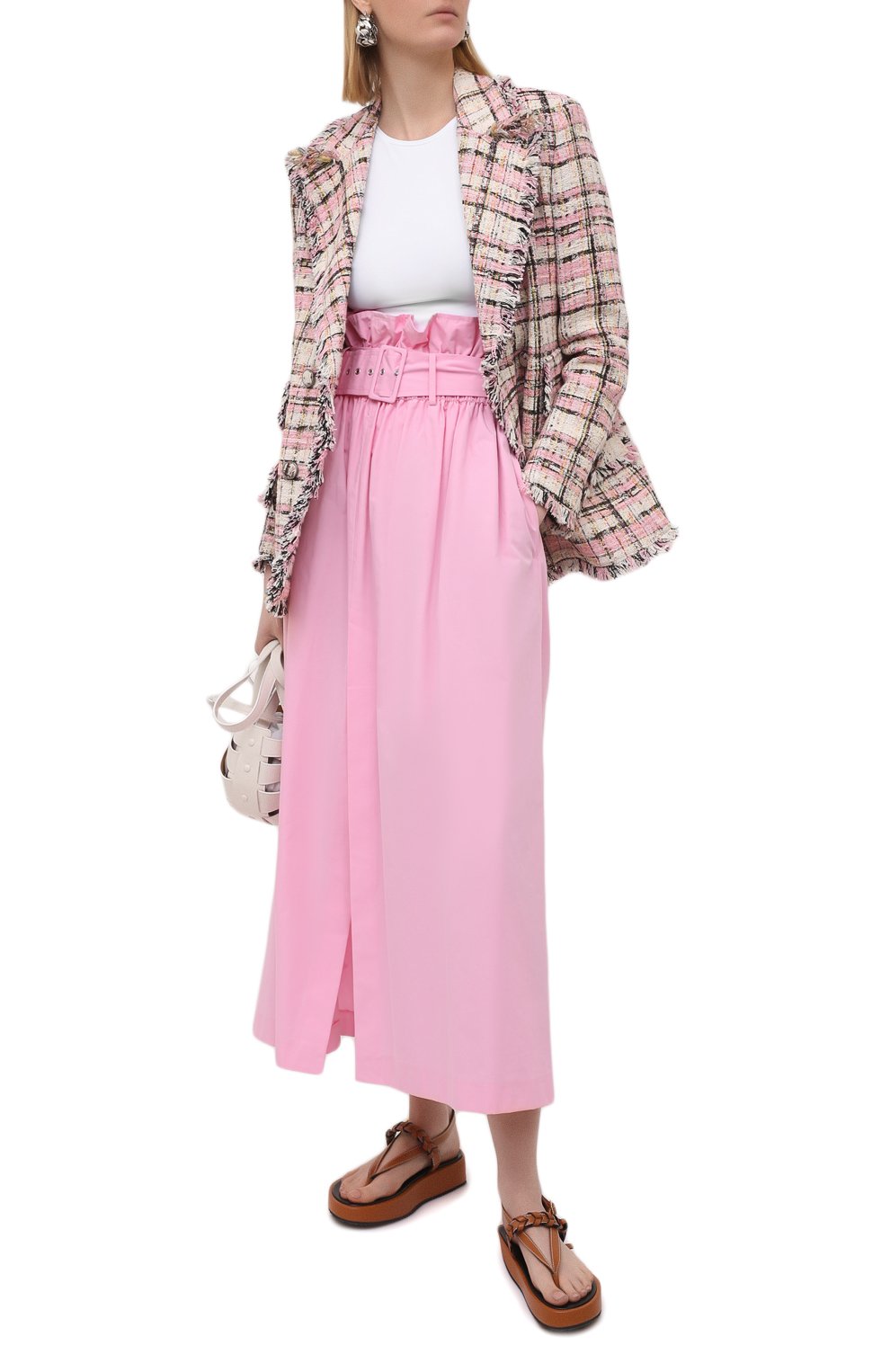 Хлопковая юбка MSGM, арт. 3041MDD04A 217104, фото 2