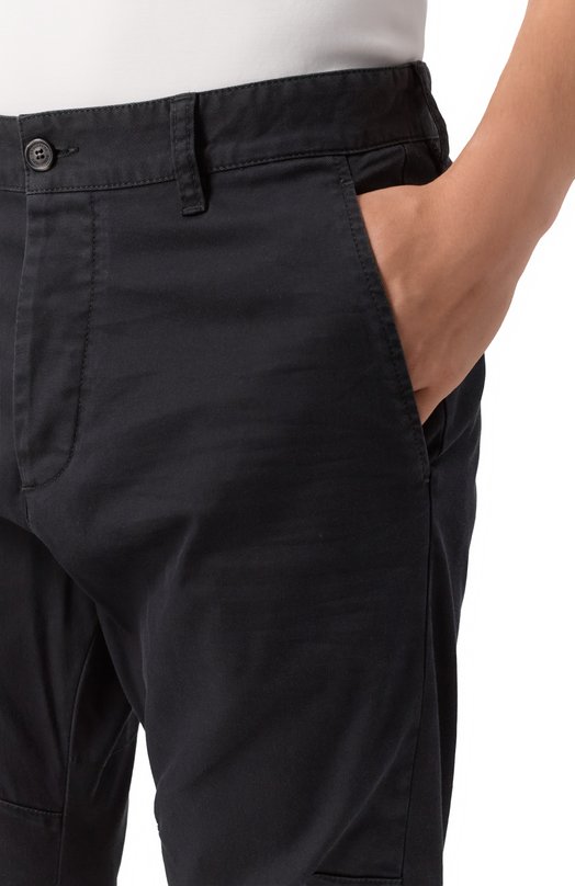 Хлопковые брюки Dsquared2 S74KB0819/S39021 Чёрный  S74KB0819/S39021 Фото 5