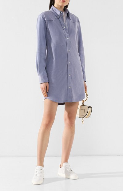 Кожаное платье-рубашка ISABEL MARANT ETOILE, арт. R01286-19P047E/SENNA, фото 2