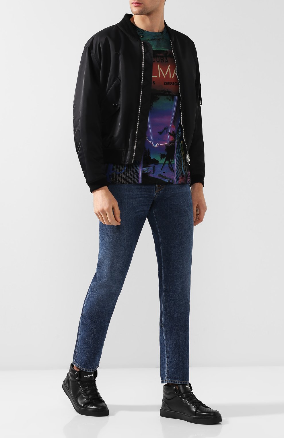 Кожаные кеды BALMAIN, арт. RM1C022/LSBV, фото 2