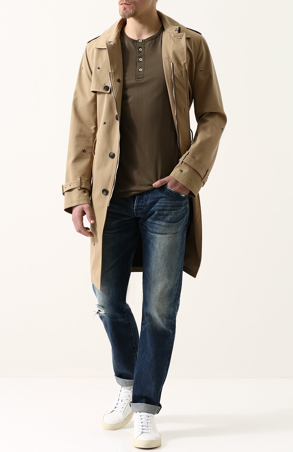 Хлопковый лонгслив с воротником на пуговицах TOM FORD, арт. BP402/TFJ890, фото 2