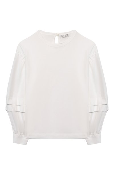 Хлопковая блузка BRUNELLO CUCINELLI, арт. B0A45T036C, фото 1